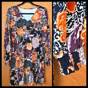 Maurices 24/7 LS Floral Print Dress